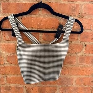 Gingham Nike Set Sleeveless Women's Top Track Pants